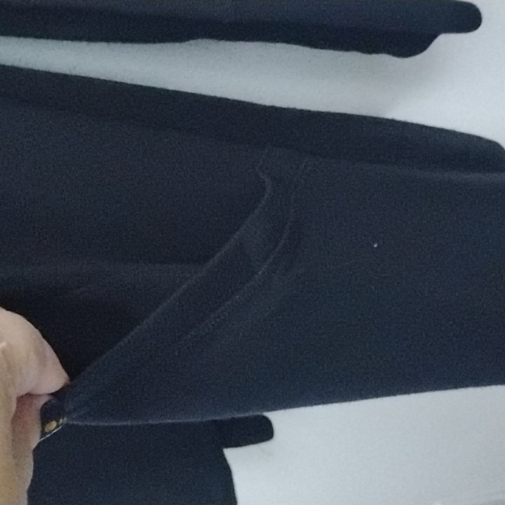 Athleta Casual Neutral Minimalist  Black‎ Knit Long Cardigan With Thumbholes - Picture 7 of 16